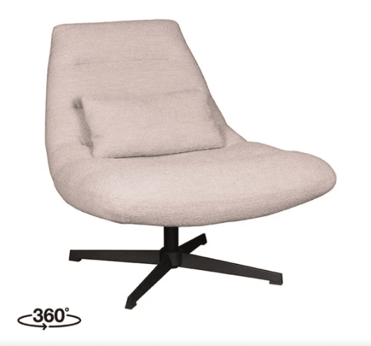 Trend Collection Nox Svingbar Lenestol – Natural Bouclé Trend Collection Nox Svingbar Lenestol – Natural Bouclé