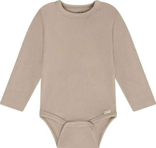 Minymo Body I/e Rib Sopp Minymo 62 Langermet Body Beige Brun