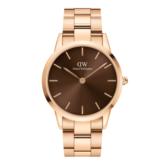 Daniel Wellington DW Watch Iconic Link Amber 36mm MIC Rose Gold
