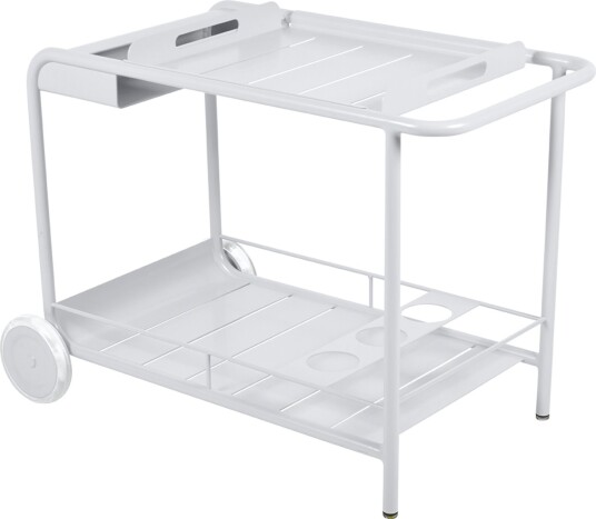 Fermob   Luxembourg Side Bar/trolley Bar Cotton White   Utendørs Småbord Og Sidebord   Frédéric Sofia   Hvit   Metall