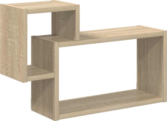 vidaXL Vegghylle Veggmontert Sonoma eik 55 x 15 x 35 cm Konstruert tre