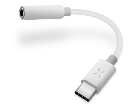 FIXED Audioadapter USB-C to 3.5mm female 10cm White FIXED Audioadapter USB-C to 3.5mm female 10cm White