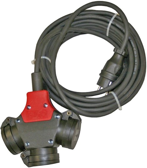 Garo Elflex Skjøteledning 352056 230 v, 3-Veis, 10 m Garo Elflex Skjøteledning 352056 230 v, 3-Veis, 10 m