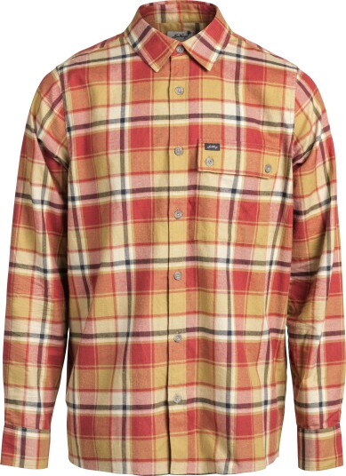 Lundhags  Men's Järpen Plaid Flannel Shirt Rosewood S