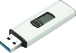 Mediarange Superspeed Usb-Flashstasjon 32 Gb Usb 3.0 Svart/Sølv