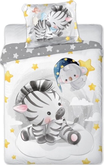 Baby Zebra Junior Sengetøy 100X135 Cm – 100% Bomull
