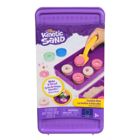 Kinetic Sand Cookie Box lekesett med magisk sand Kinetic Sand Cookie Box lekesett med magisk sand