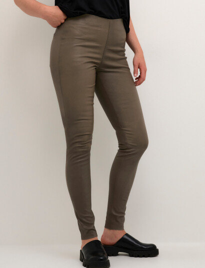 Karen By Simonsen Memekb Leather Pants - Grey - 44