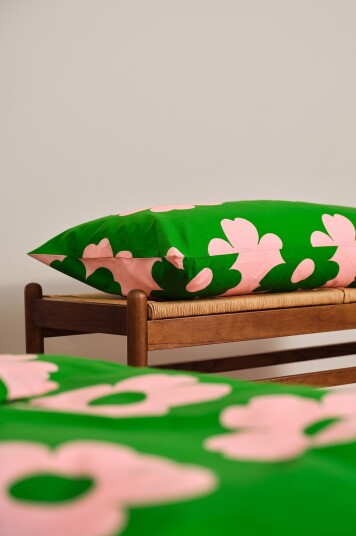 Jotex Putetrekk 50x90 Cm Grønn/rosa WERNER 22156310206
