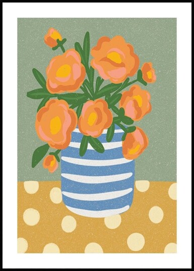 Peony smiles Plakat Plakat / 40x50cm
