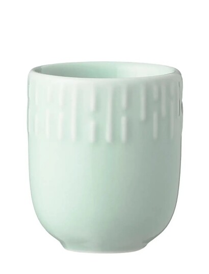 Aida Confetti Pistachio Mini Kop Med Relief Porcelæn 5 Cl. Green 