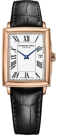 Raymond Weil Dameklokke 5925 PC5 00300 Toccata Hvit/Lær 22.6x28.1 mm