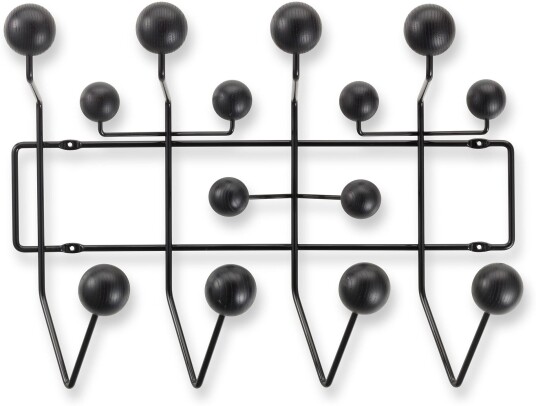 Vitra Hang It All Black Ash Garderobestativ Charles & Ray Eames Svart