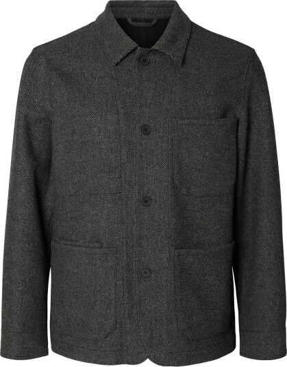 Selected Slm Landon Wool Blend Hybrid Blazer Noos DARK GREY MELANGE XL