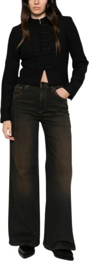 D.Exterior Dame Jeans Brun M,