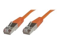 MicroConnect - Nettverkskabel - RJ-45 (hann) til RJ-45 (hann) - 25 cm - 6 mm - SFTP - CAT 6 - halogenfri, rund, flertrådet - oransje