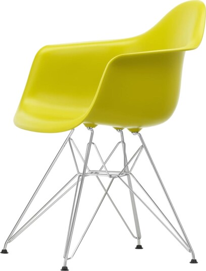 Vitra Eames Plastic RE DAR Spisestuestol Sennep/ Krom Vitra Eames Plastic RE DAR Spisestuestol Sennep/ Krom