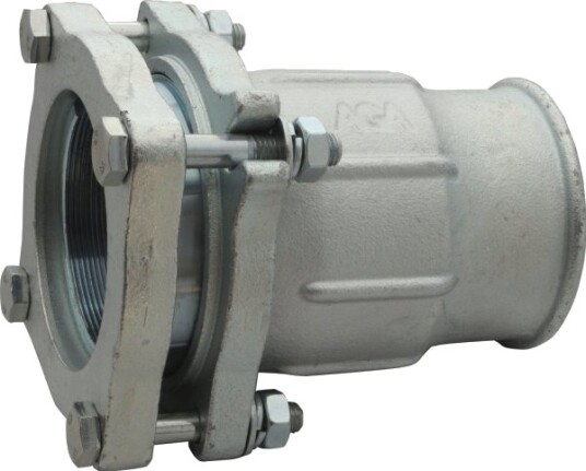 Agaflex Klemkobling For Stålrørende Og Blå Pe Rør Med Innvendig Gjenge 2 1/2" Agaflex Klemkobling For Stålrørende Og Blå Pe Rør Med Innvendig Gjenge 2 1/2"