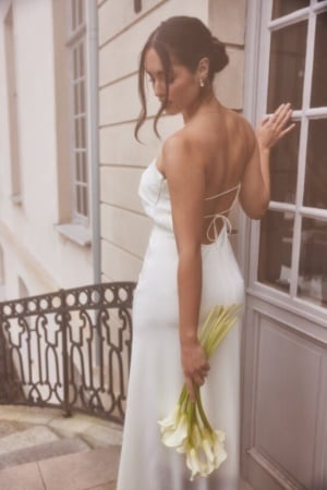 Bubbleroom Occasion Bandeau wedding Gown White 38 Bubbleroom Occasion Bandeau wedding Gown White 38