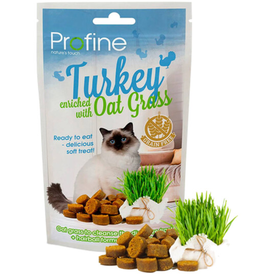 Katt Semi Moist Snack Kalkun Og Havregress 50G
