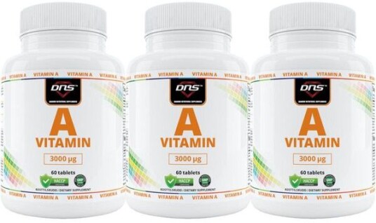 DNS 3-Pack Vitamin A - 3 X 60 Tabletter DNS 3-Pack Vitamin A - 3 X 60 Tabletter