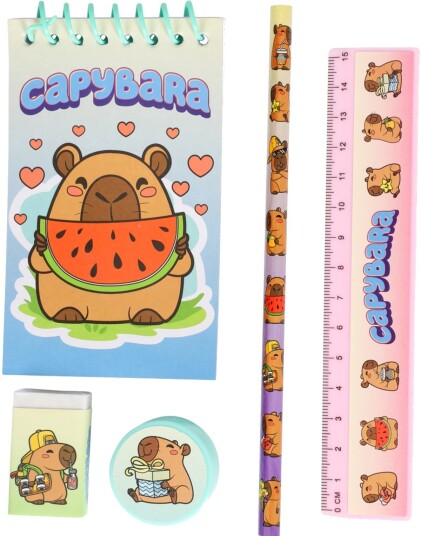 Capybara - Skrivesett (5 Deler)