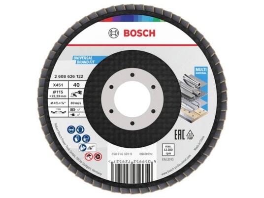 Bosch Accessories 2608626122 Metalskive Til Slibning Diameter 115 Mm 1 Stk Bosch Accessories 2608626122 Metalskive Til Slibning Diameter 115 Mm 1 Stk