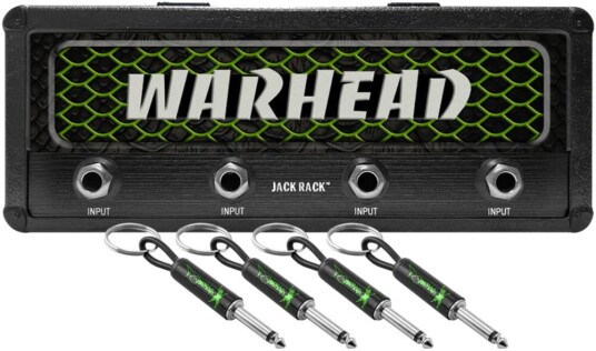 Dimebag Darrell  Magnetic Jack Rack  Limited Edition Warhead Glow in the Dark with 4 Guitar Plug Keychains