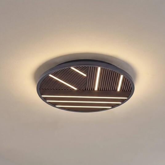 LED taklampe Orven Lucande dimbar Sort Stue / spisestue Metall Moderne
