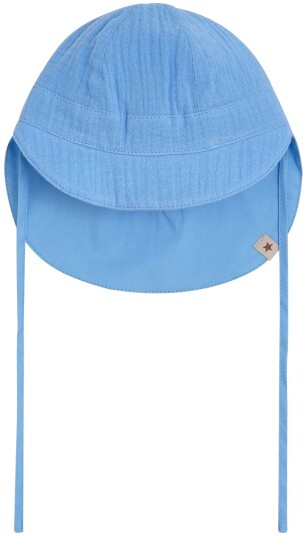 HUTTEliHUT solhatt i muslin Della Robbia Blue (2 4 år) 2 4 år