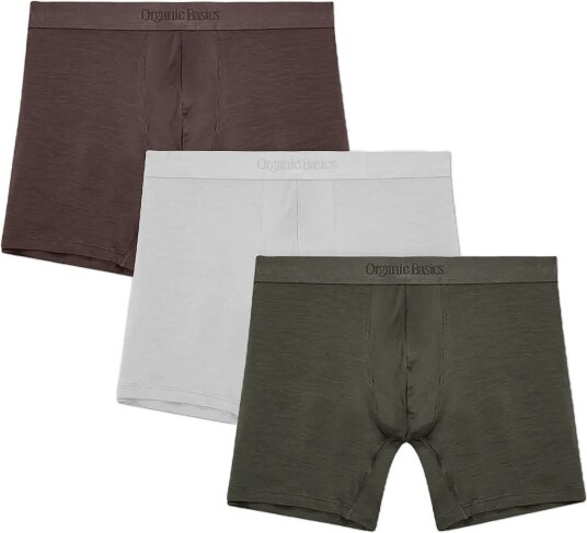 Organic Basics Premium Boxer Briefs 3 Pack   Multi/patterned   M