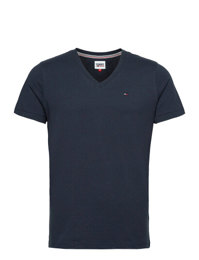 Tommy Jeans Tjm Original Jersey V Neck Tee - Navy - XXL