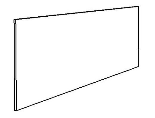 Norema Dekkplate 704x2400 klassisk hvit malt