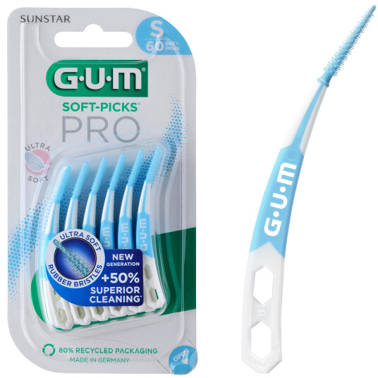 GUM Soft-Picks 60 stk. PRO Gap børster Small GUM Soft-Picks 60 stk. PRO Gap børster Small