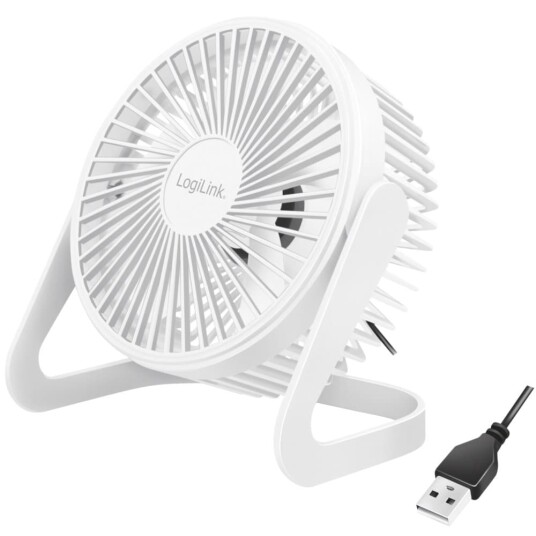 USB vifte Ø15,24 cm Hvit