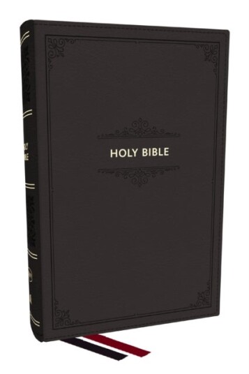 KJV Personal Size Large Print End of Verse Reference Bible Black Leathersoft Red Letter Comfort Print