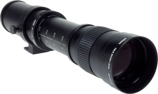 DÖRR telezoomobjektiv 420–800 mm, T2-fatning, Ø70 mm