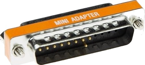 Act D Sub Nullmodem Adapter 25 Pins Hann Til 25 Pins Hunn 25M 25F Mini Nullmodem Ab9843