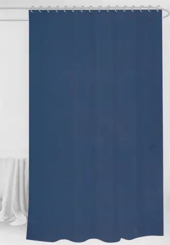 Home-tex Dusjforheng - 180x180 cm - Blå - Dusjforheng klar til oppheng