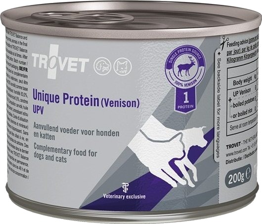 Trovet Unique Protein Upv Våtfôr Til Hund Og Katt Vilt 200 G Trovet Unique Protein Upv Våtfôr Til Hund Og Katt Vilt 200 G