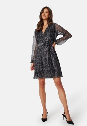 Happy Holly Perley Sparkling Dress Black / Silver 36/38