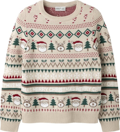 Name It Nknralkos Ls Knit   PEYOTE   134 140