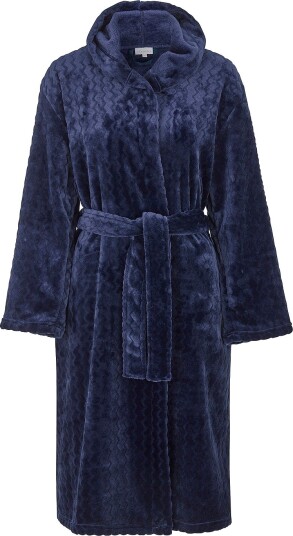 Damella Morgenkåpe Fleece Robe Blå