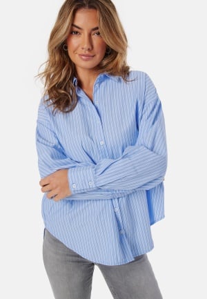 VERO MODA Vmfanni Ls Shirt Wvn Ga Hydrangea Stripes:sana S VERO MODA Vmfanni Ls Shirt Wvn Ga Hydrangea Stripes:sana S