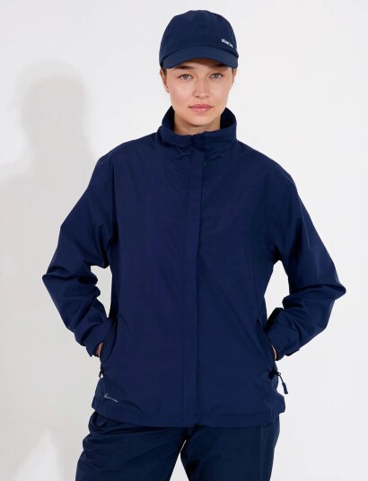 Abacus Lds Links Stretch Rainjacket   Navy   XL