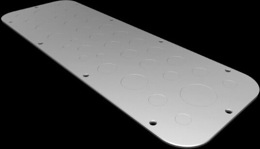Rittal Ax 2573.100 Rackplate Lysegrå Stål Ip66 447 Mm 149 Mm 2573100