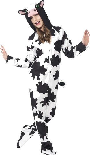 Smiffys Ku Jumpsuit Barn Karnevalskostyme Medium