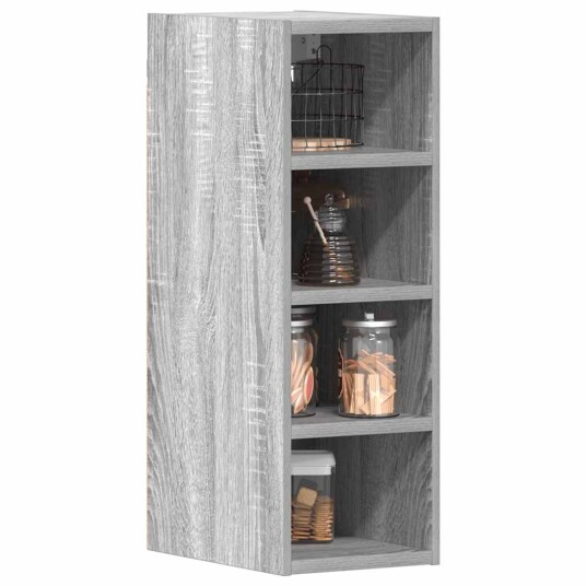 Vegghengt skap grå sonoma 20x29,5x60 cm konstruert tre 8721158425089