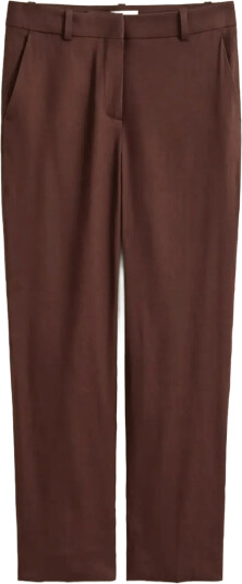 Gant Tailored Linen Stretch Pants Brown 44