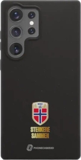 Phonecases3D Samsung Galaxy S25 Ultra Norges Fotballforbund komposterbart deksel, svart